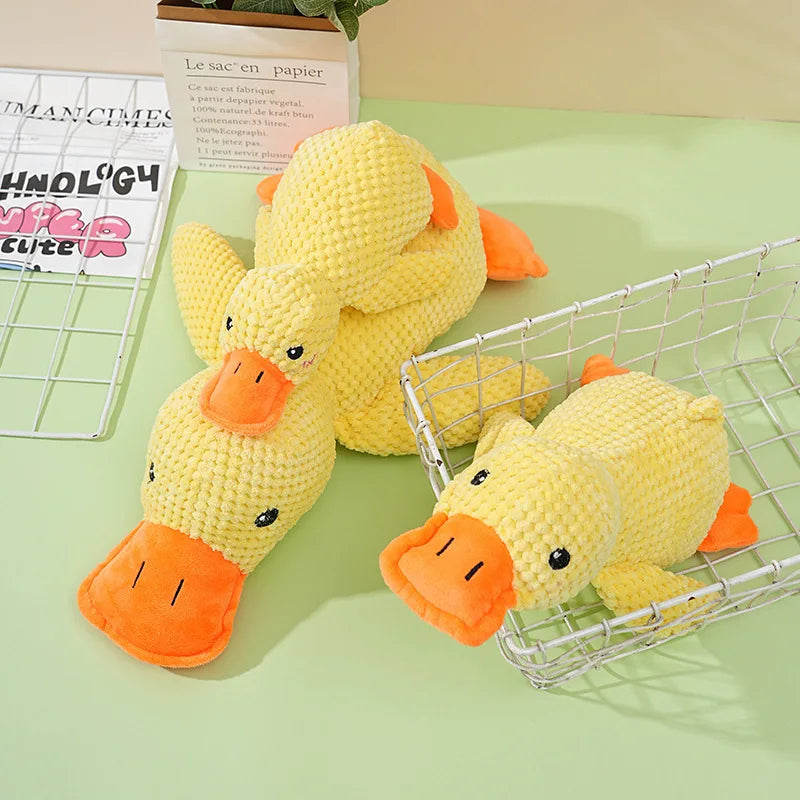 Plush Duck Dog Toy with Sound