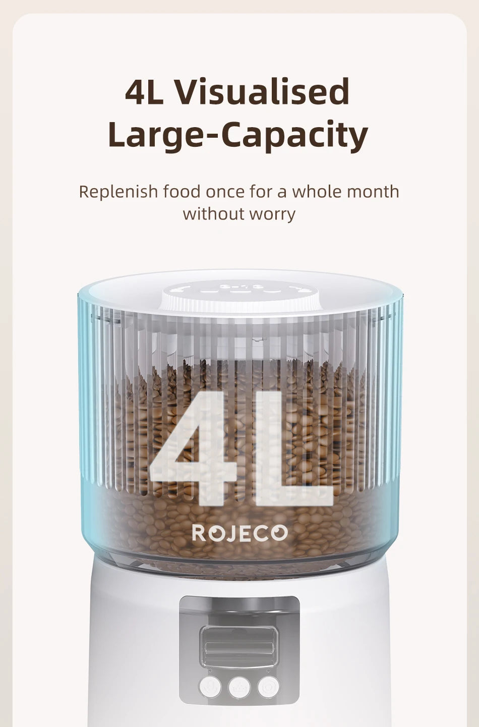 Smart Automatic Pet Feeder with 1080P HD Camera & Wi-Fi Control