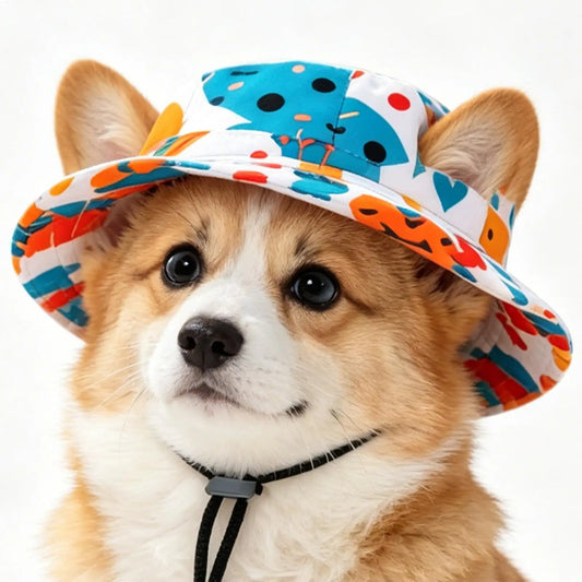 Adjustable Sun Hat for Cats & Small Dogs