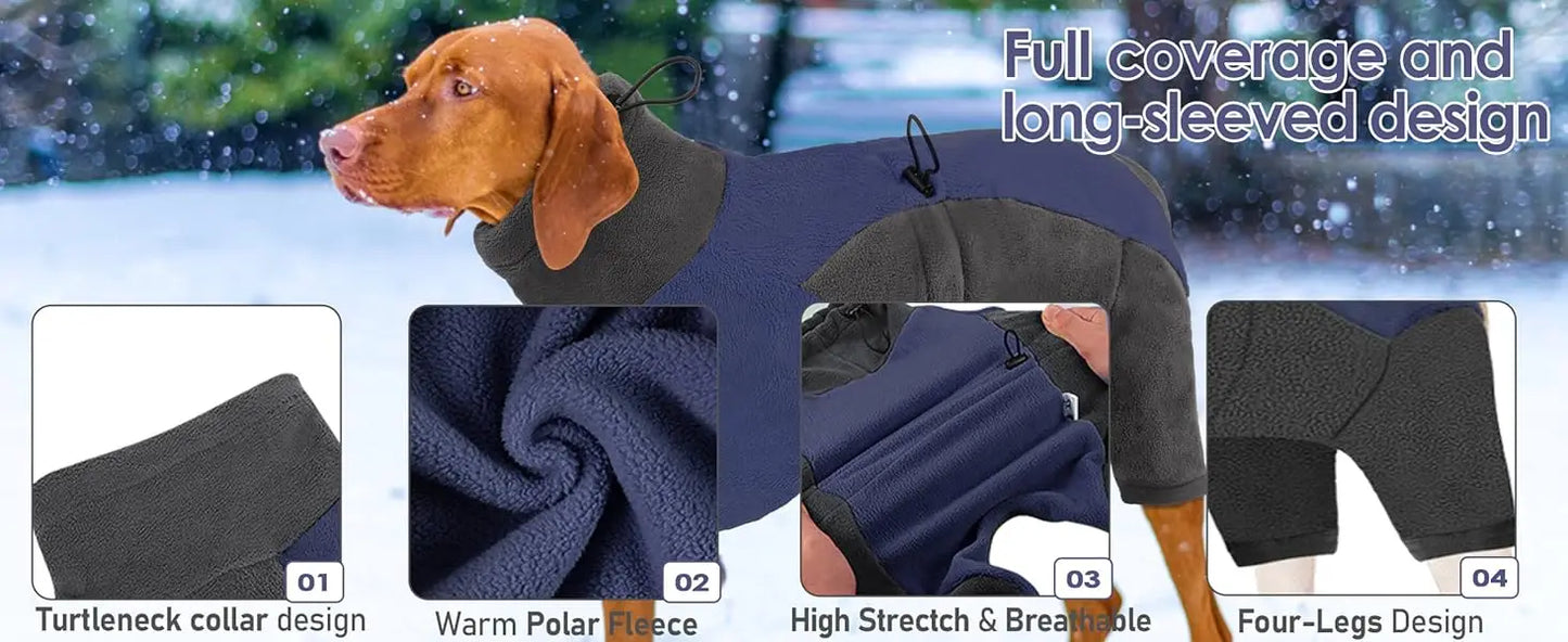 Soft Fleece Dog Winter Onesie