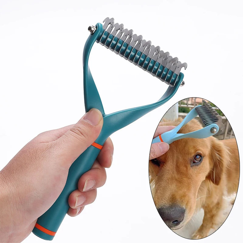 Stainless Steel Grooming Brush & De-shedding Comb for Dogs