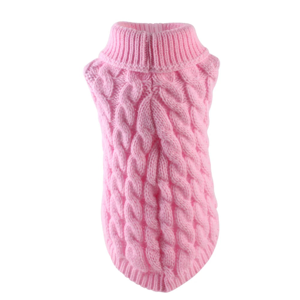 Knitted Pet Sweater for Cats & Small Dogs — 7 Colours, XS–XL