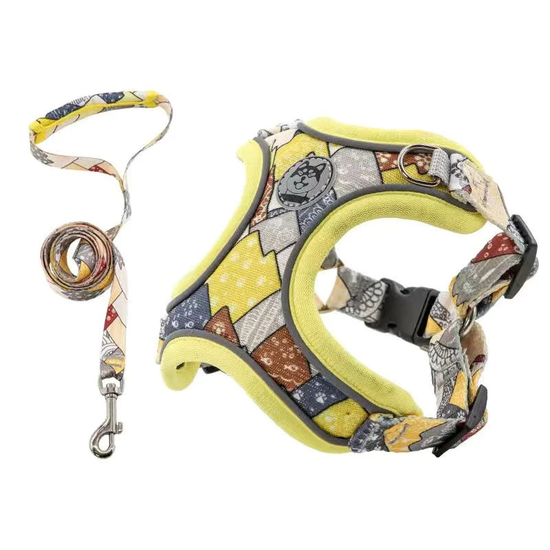 Adjustable Dog Harness & Leash Set