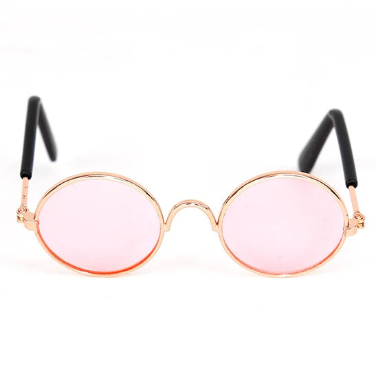 Vintage Round Pet Sunglasses for Cats & Small Dogs