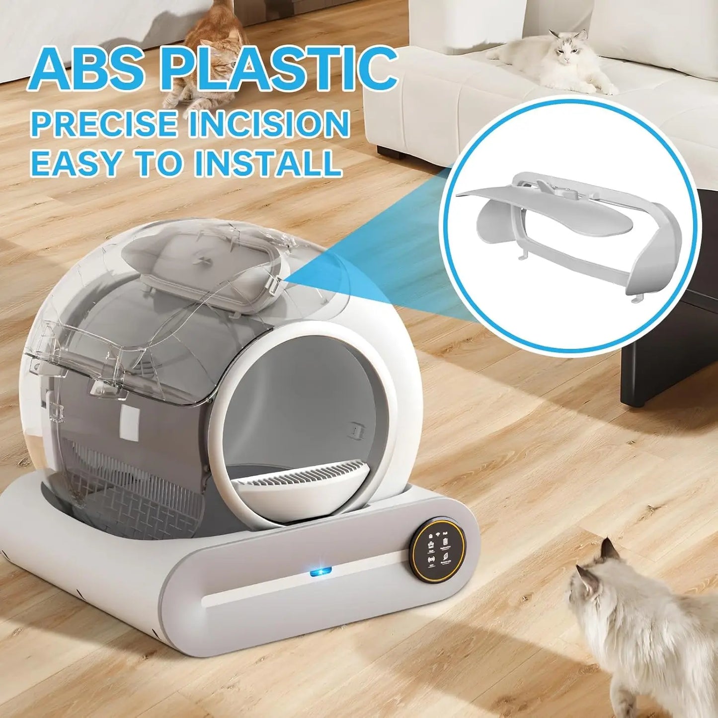 Self-Cleaning Litter Box Mat & Toilet Accessory for Cats