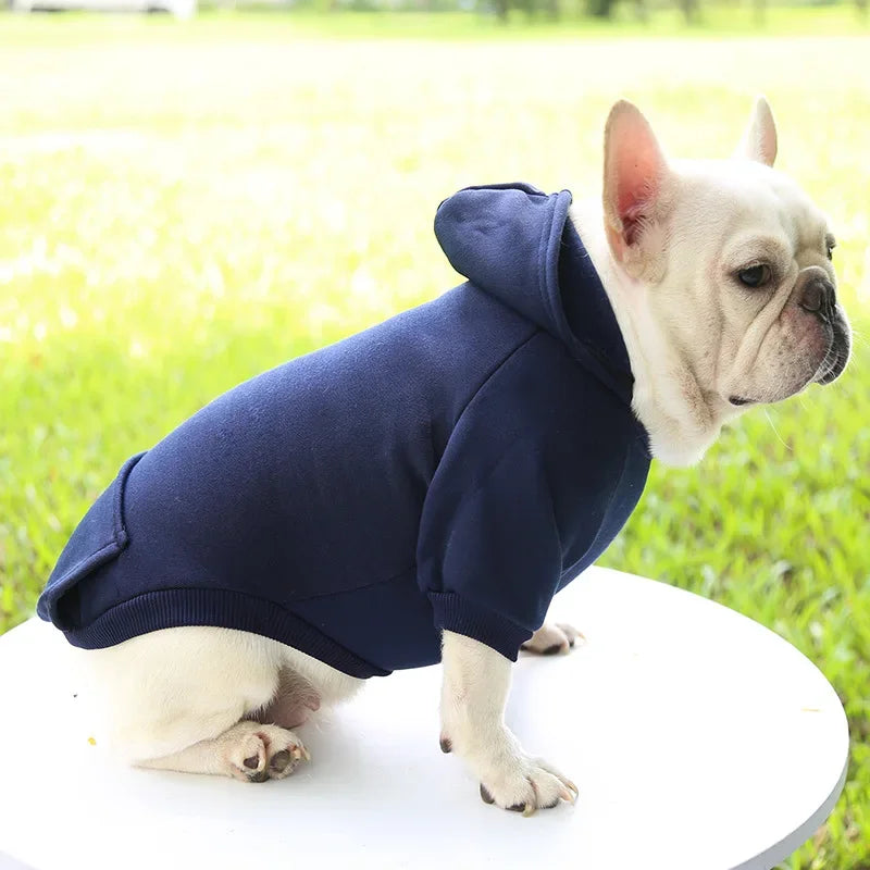Manteau à capuche en polaire pour chien | Veste sweat chaude d'automne et d'hiver pour petits chiens et chats