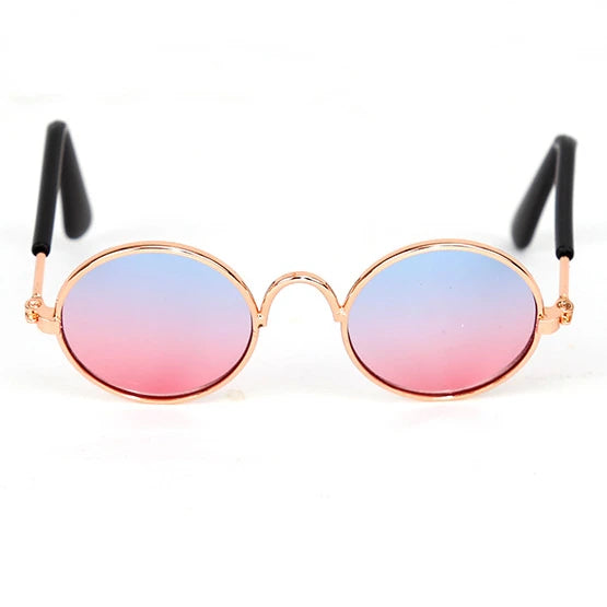 Vintage Round Pet Sunglasses for Cats & Small Dogs