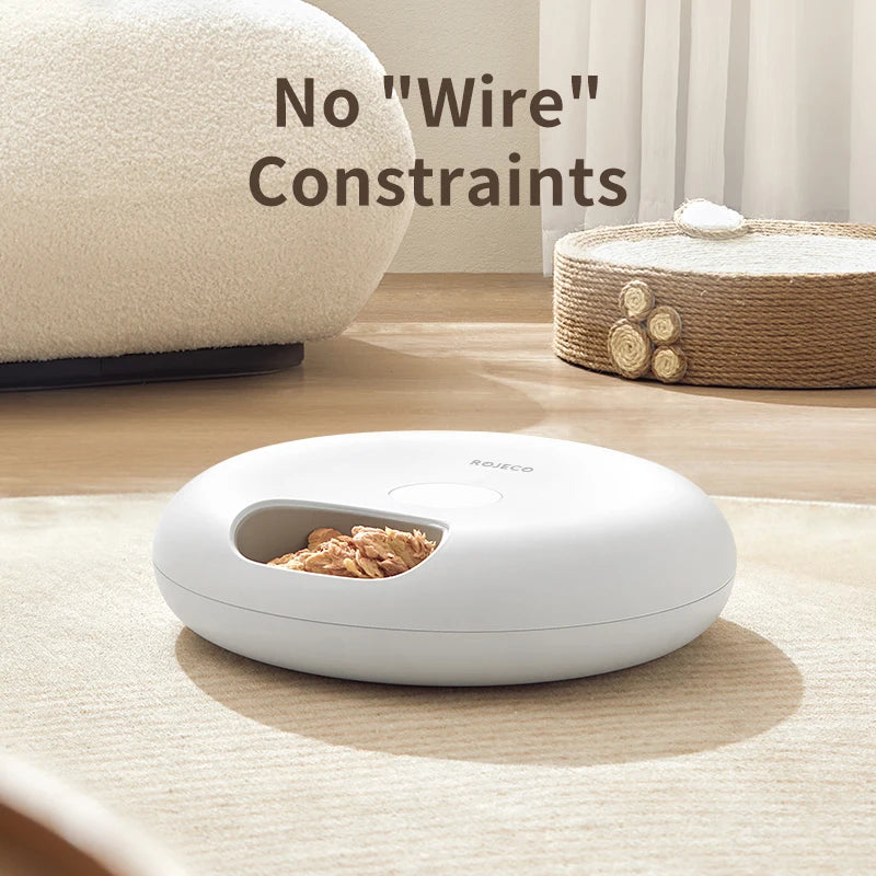 6-Meal Automatic Smart Pet Feeder for Wet & Dry Food