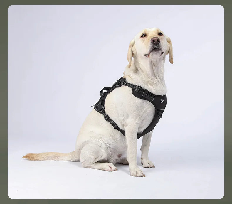 No-Pull Reflective Tactical Dog Harness Vest