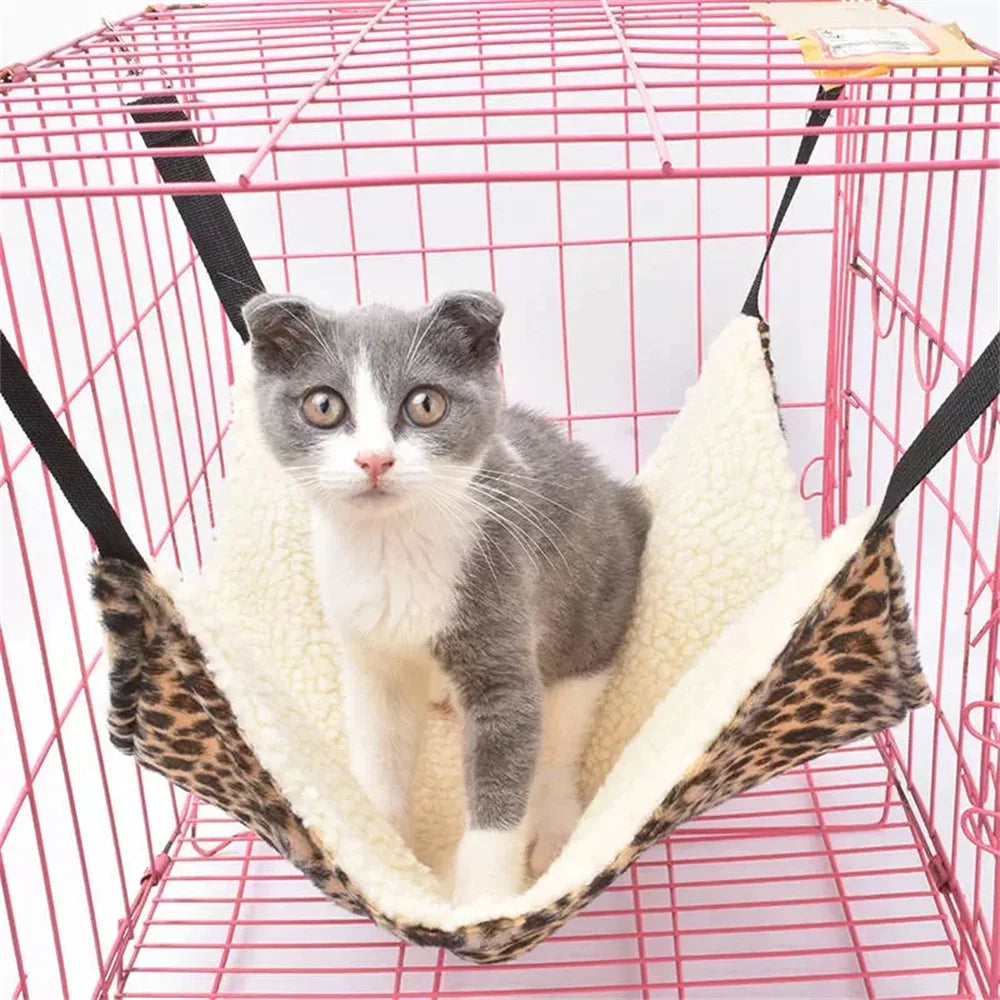 Plush Hanging Hammock Bed for Cats & Small Animals