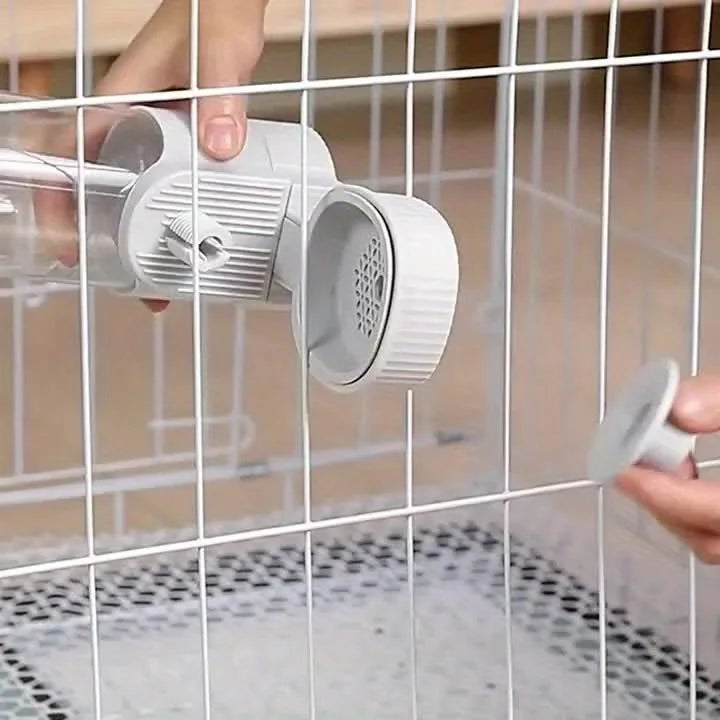 Distributeur automatique de nourriture et d'eau pour animaux de compagnie - Distributeur suspendu par gravité avec gamelle
