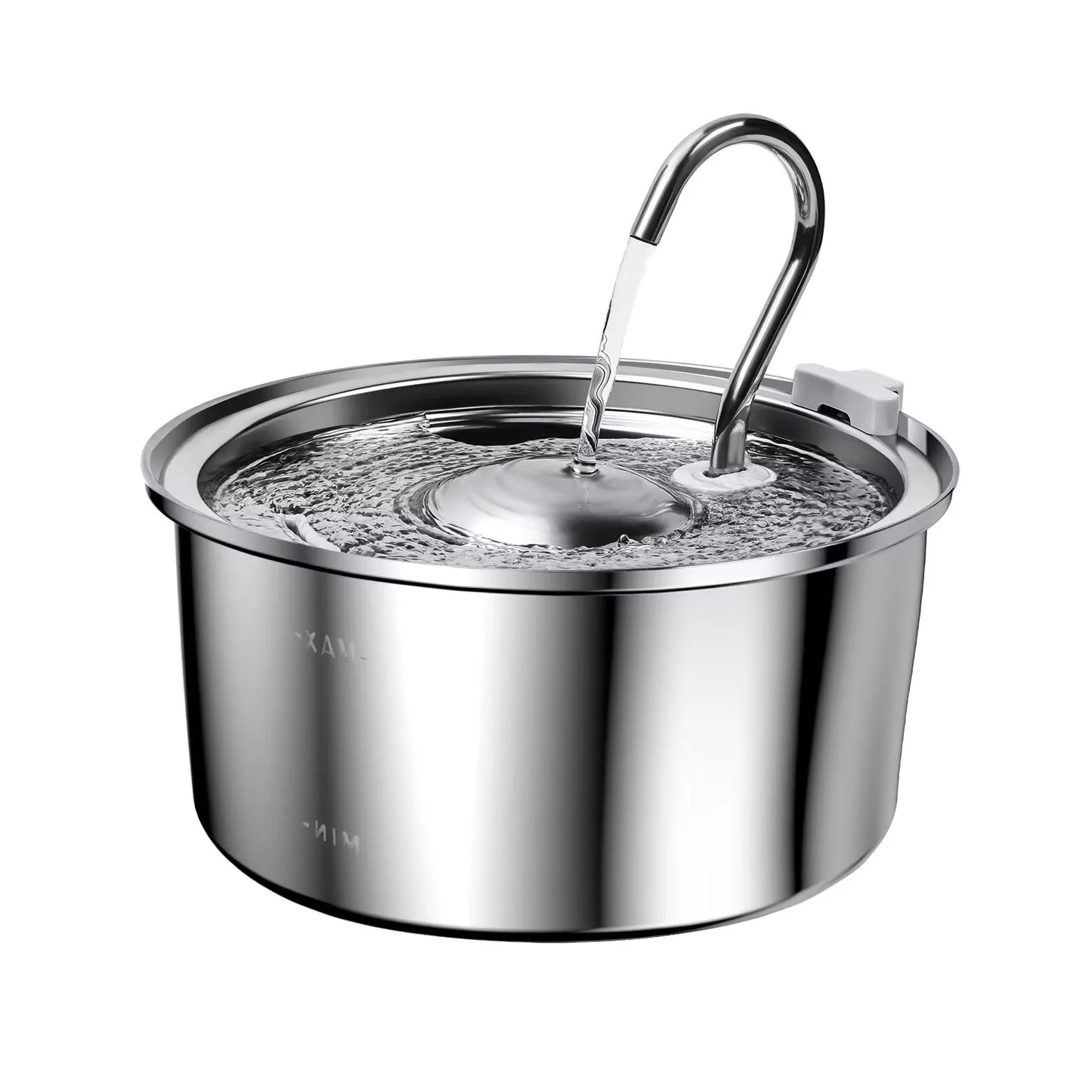 Distributeur d'eau pour animaux de compagnie en acier inoxydable de 3,2 L - Pompe filtrante silencieuse, distributeur d'eau automatique intelligent pour chats et chiens