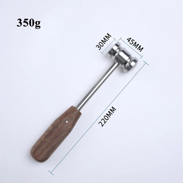 Double-Headed Veterinary Bone Hammer - Stainless Steel Professional Tool
