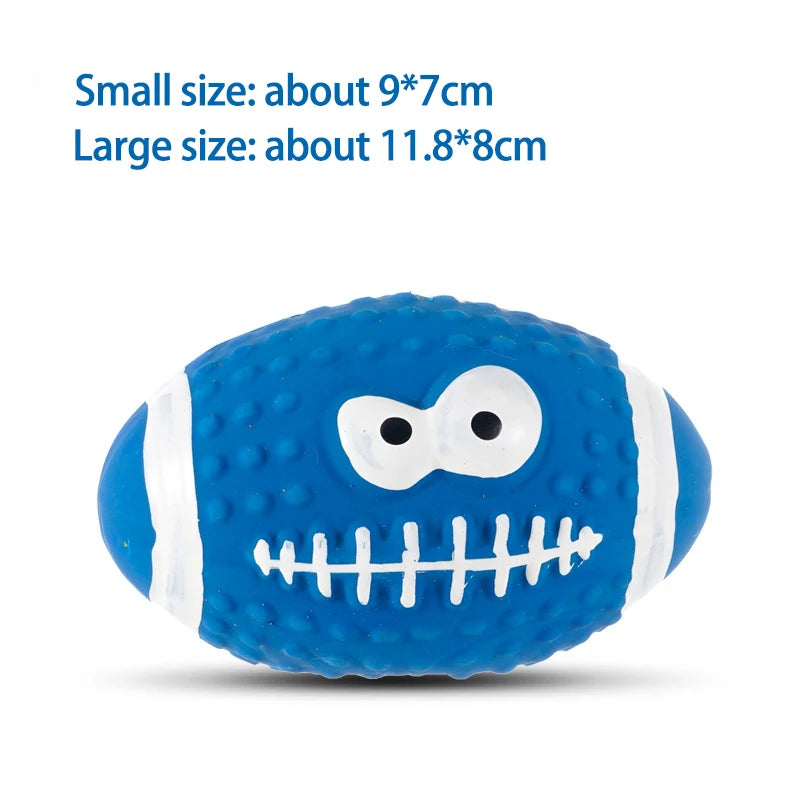 Squeaky Latex Dog Ball – Sports Style Chew Toy