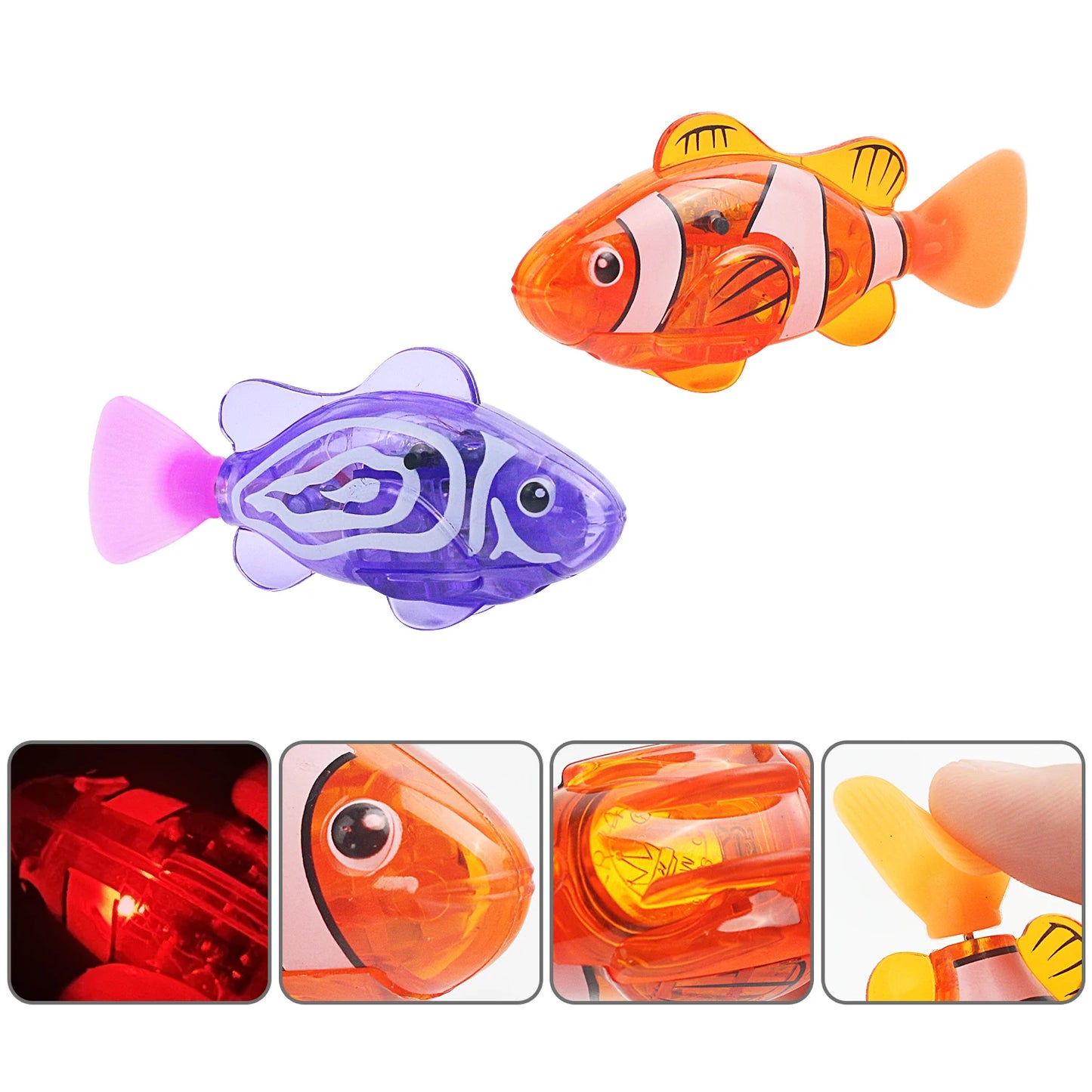 LED Electronic Swimming Fish Toy - Waterproof Interactive Pet Toy