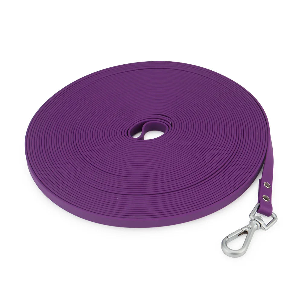Waterproof PVC Long Dog Leash – Easy Clean Training Lead 1.5m to 20m