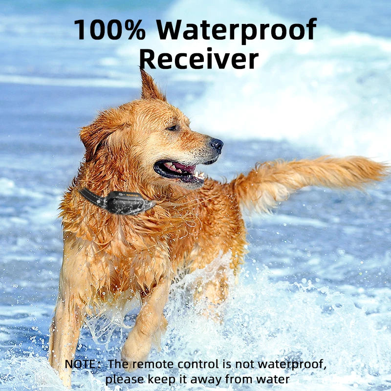 Remote Dog Training Collar — 3300ft Range, Waterproof with Vibration & Bark Control