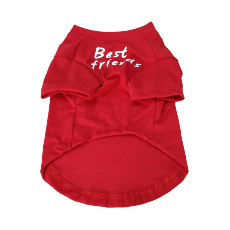 Round Neck T-Shirt Vest for Dogs — 7 Colours, S to XXL