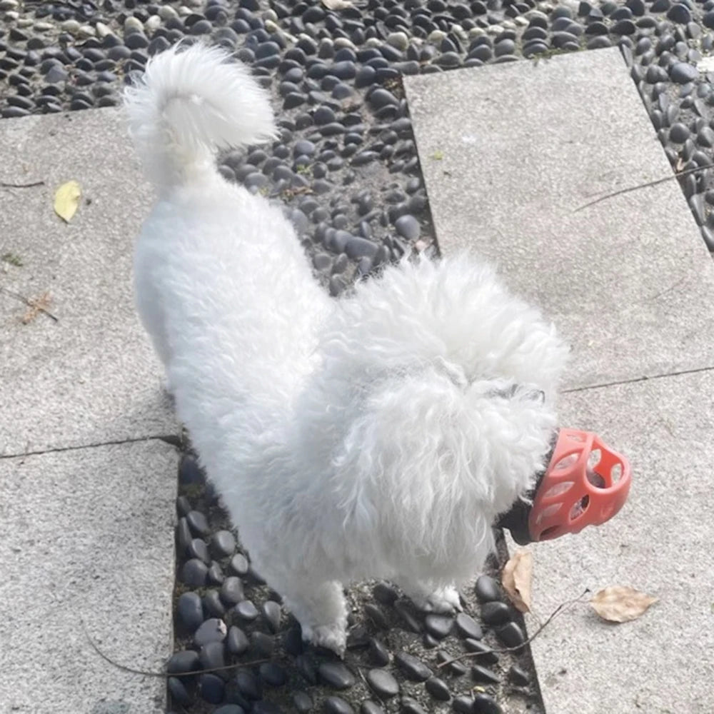 Breathable Anti-Bite Dog Muzzle with Open Nose