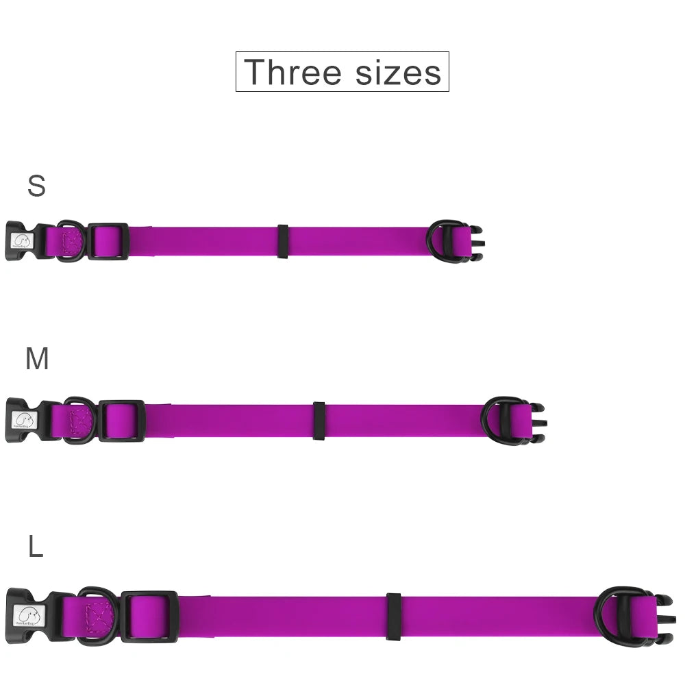 Waterproof Adjustable Pet Collar for Dogs & Cats