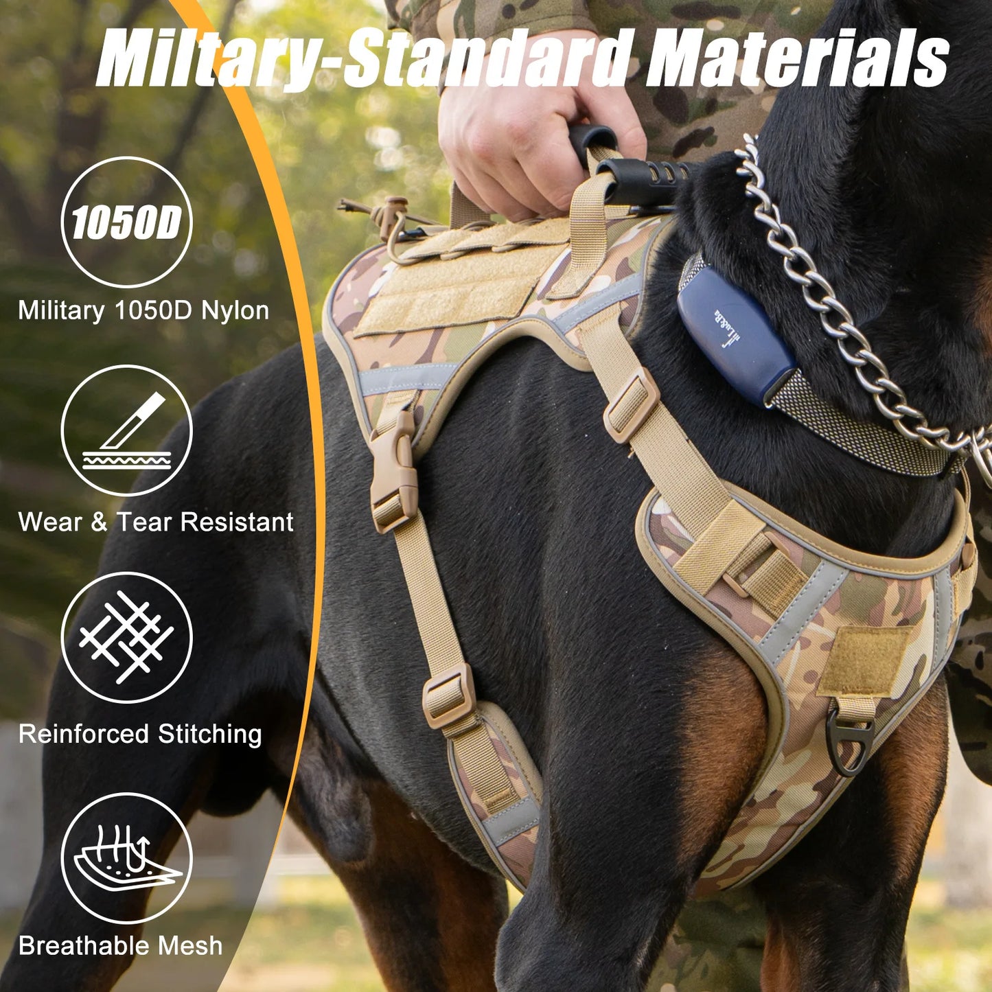 Tactical Dog Harness for Large Dogs
