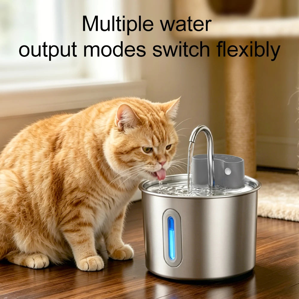 2.2L Rechargeable Smart Sensing Water Fountain for Cats & Dogs