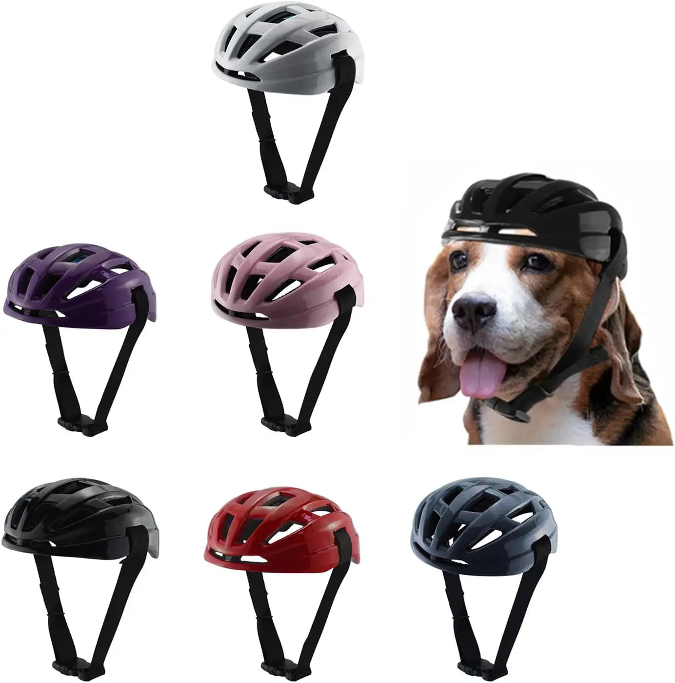 Adjustable Safety Helmet for Dogs – Outdoor & Motorcycle
