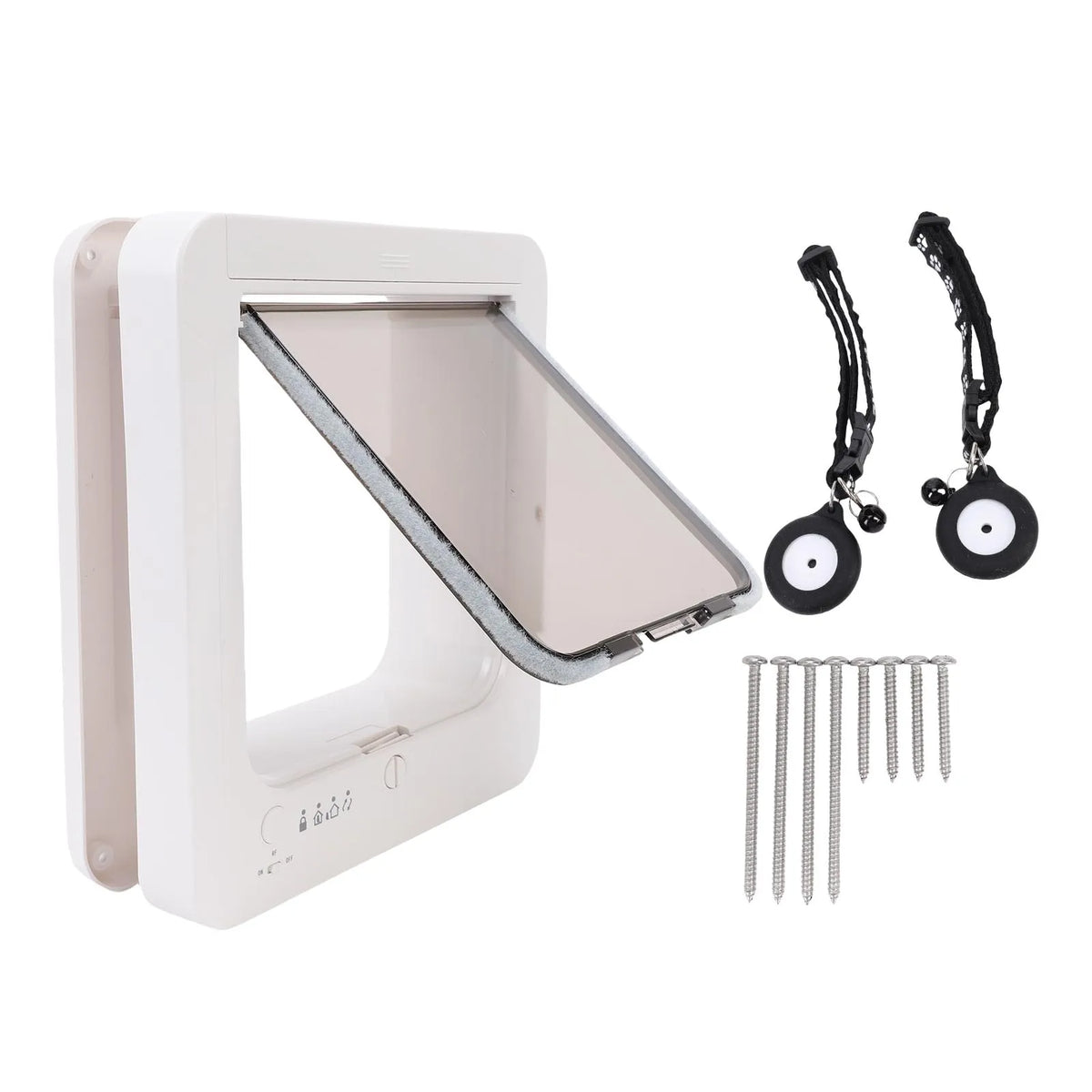 Collar-Activated Smart Cat Flap Door
