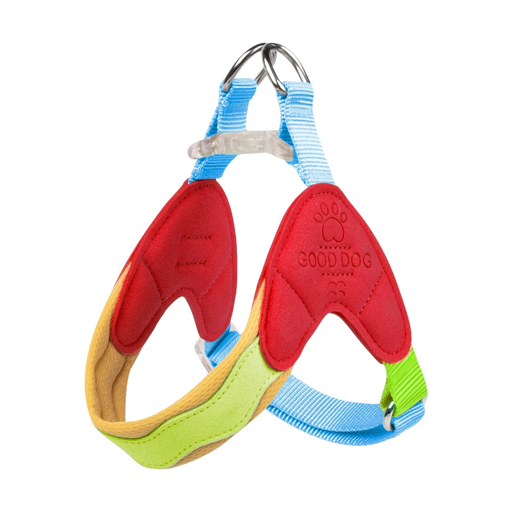 Type Y Dog Harness Breathable Adjusted Pet Chest Straps for Small Dogs French Bulldog Schnauzer Puppy Outdoor Walking Supplies