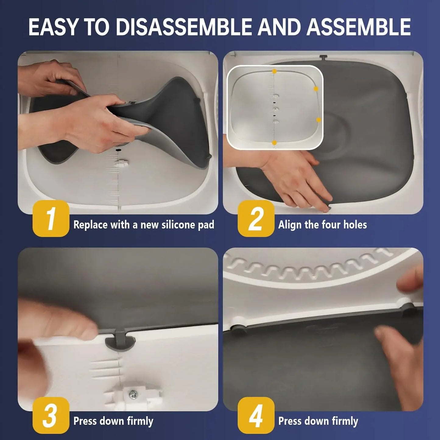 Self-Cleaning Litter Box Mat & Toilet Accessory for Cats