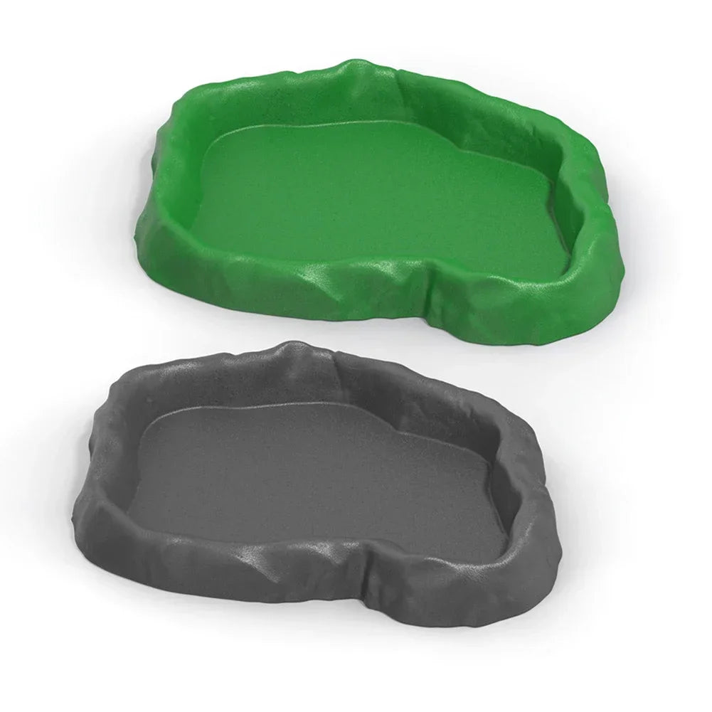 Reptile Rock-Style Food & Water Bowl for Terrariums