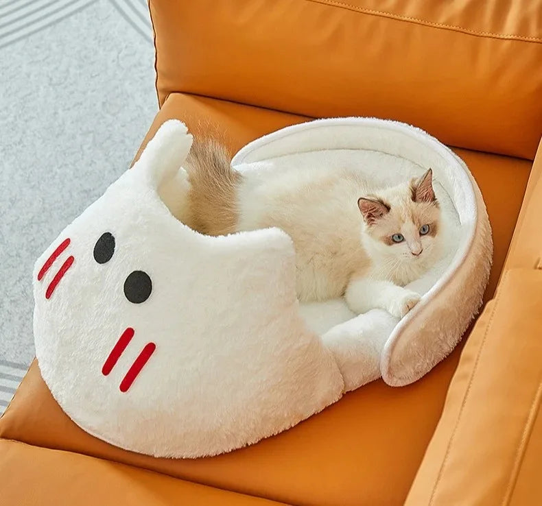 Lit douillet pour animaux de compagnie - Tapis coussin chaud pour chats et chiens