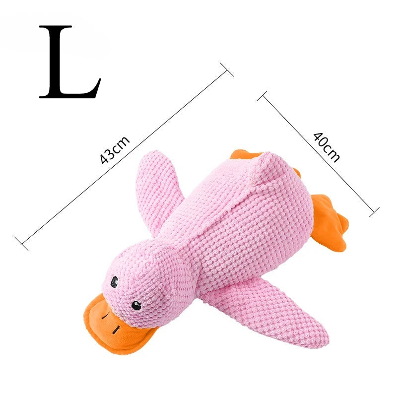 Plush Animal Dog Toy – Bite-Resistant Squeaky Comfort Toy
