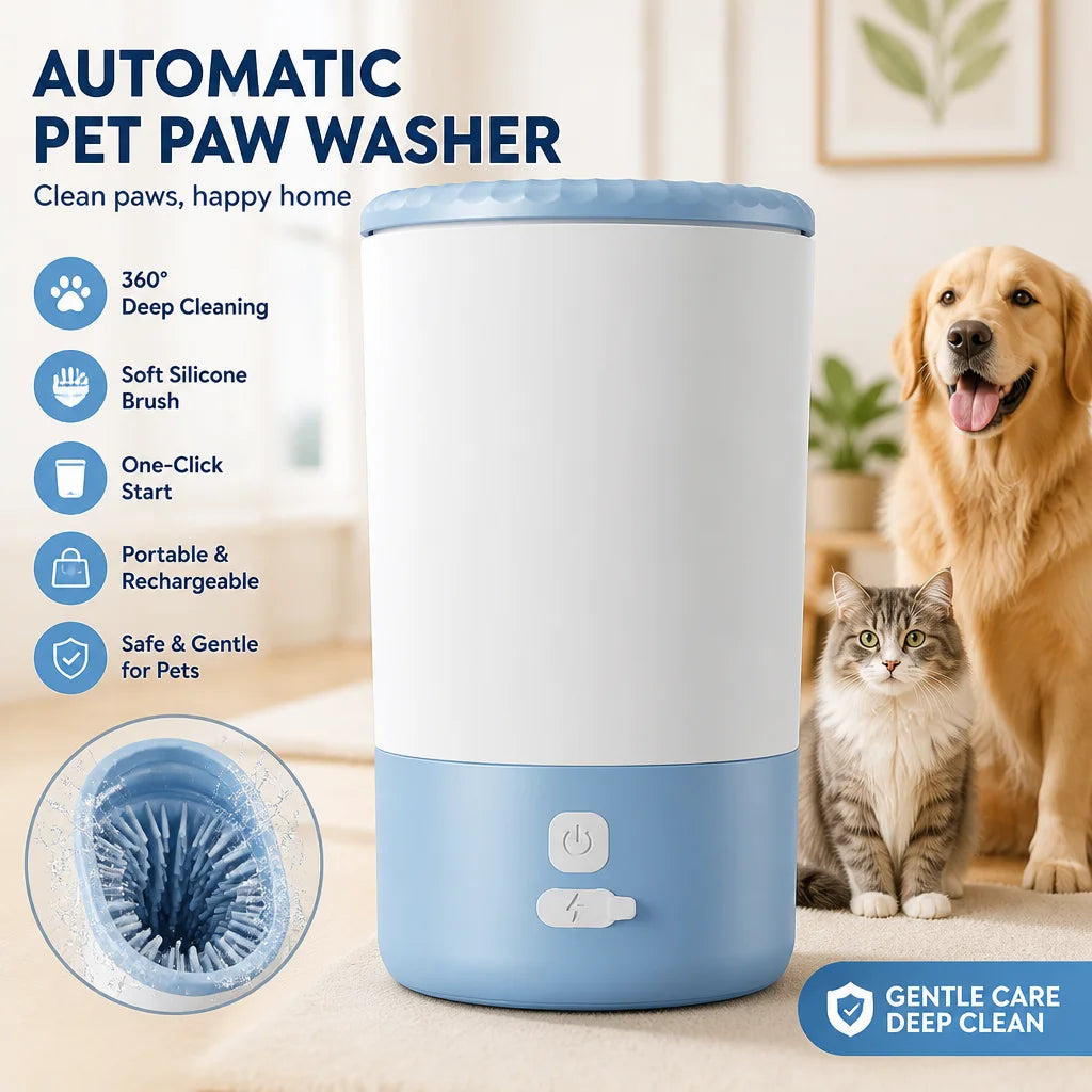 Electric Dog Paw Cleaner | Low Noise & Waterproof | 9 Colours