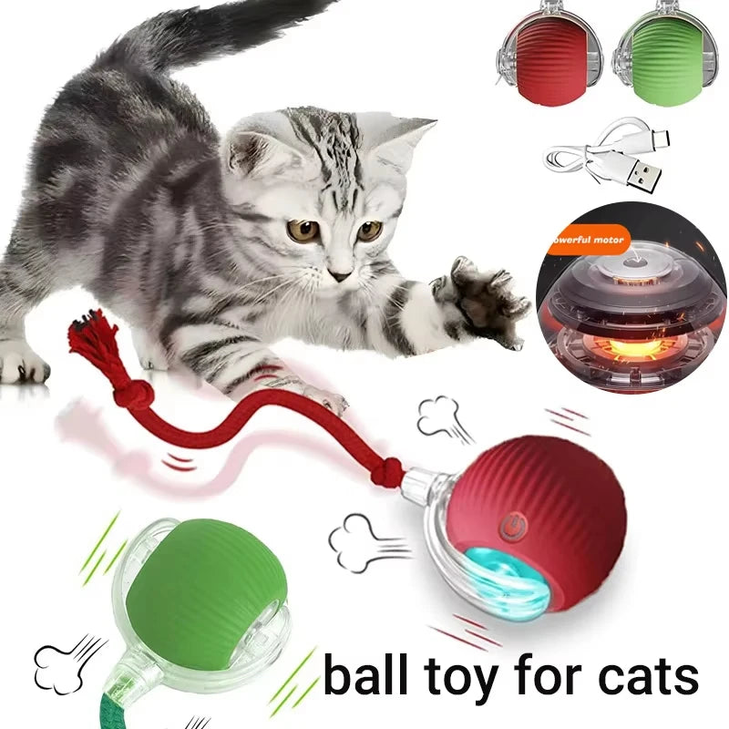 Interactive Self-Moving Cat Toy Ball