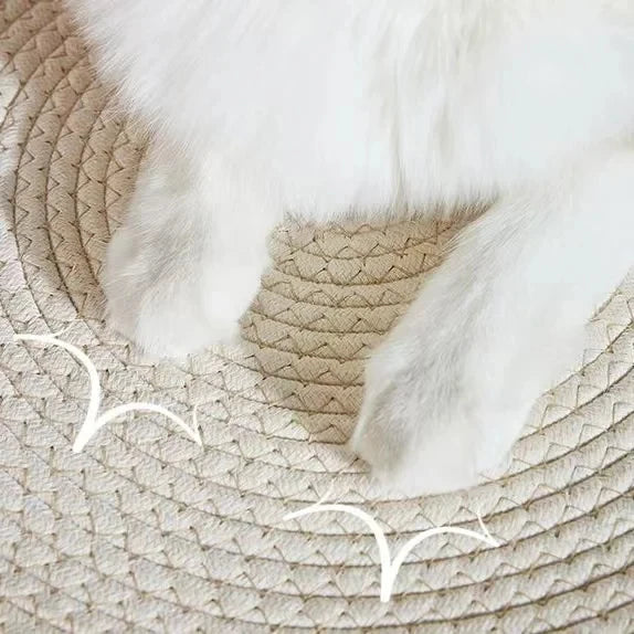 Hand-Woven Rattan Cat Bed – Summer Cooling