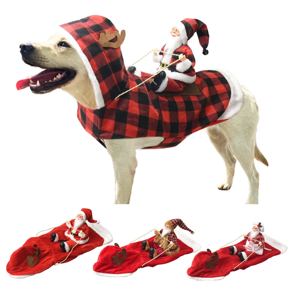 Christmas Santa Cloak Pet Costume