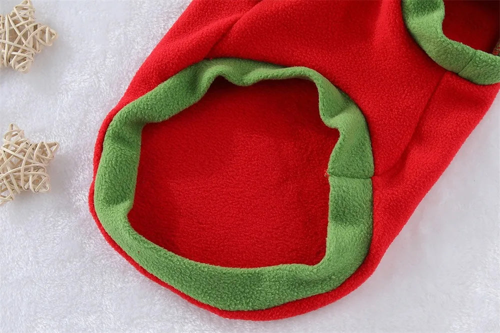 Fleece Vest Sweater with Harness Ring for Small & Medium Dogs & Cats