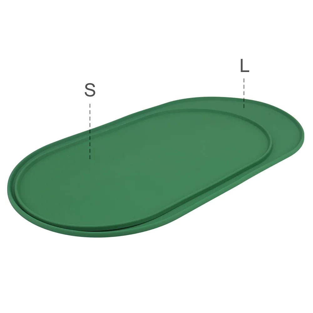 Non-Slip Silicone Pet Bowl Mat for Dogs & Cats