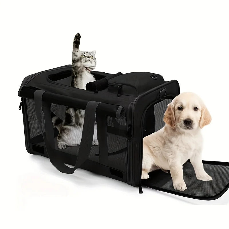 Sac de transport souple pour chats et chiots de grande et moyenne taille
