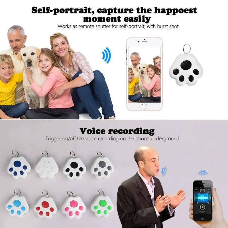 Mini Bluetooth Anti-Lost Tracker with Two-Way Finding for Pets, Keys & Bags