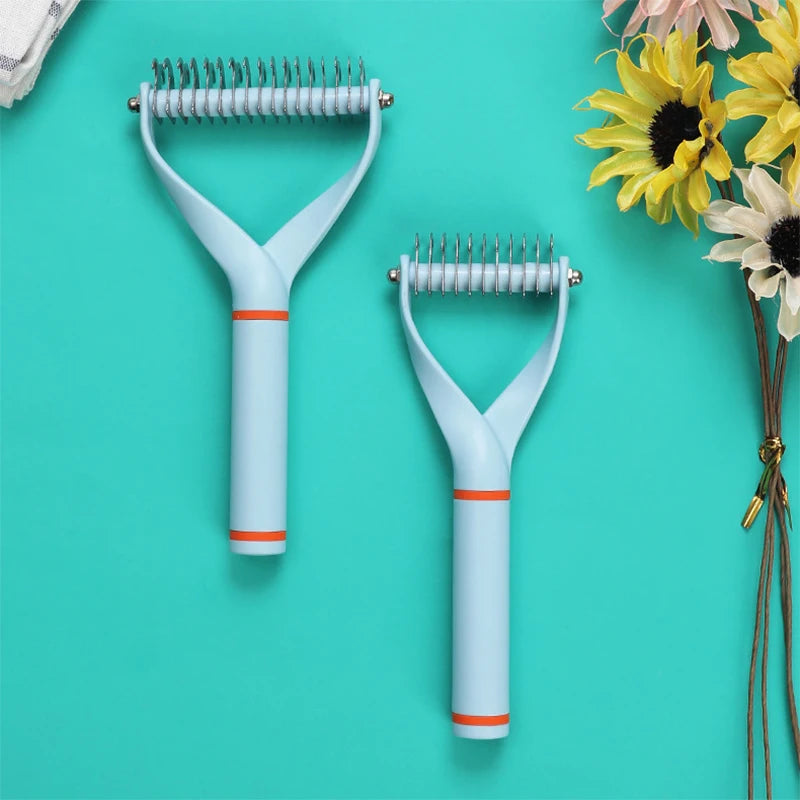 Stainless Steel Grooming Brush & De-shedding Comb for Dogs