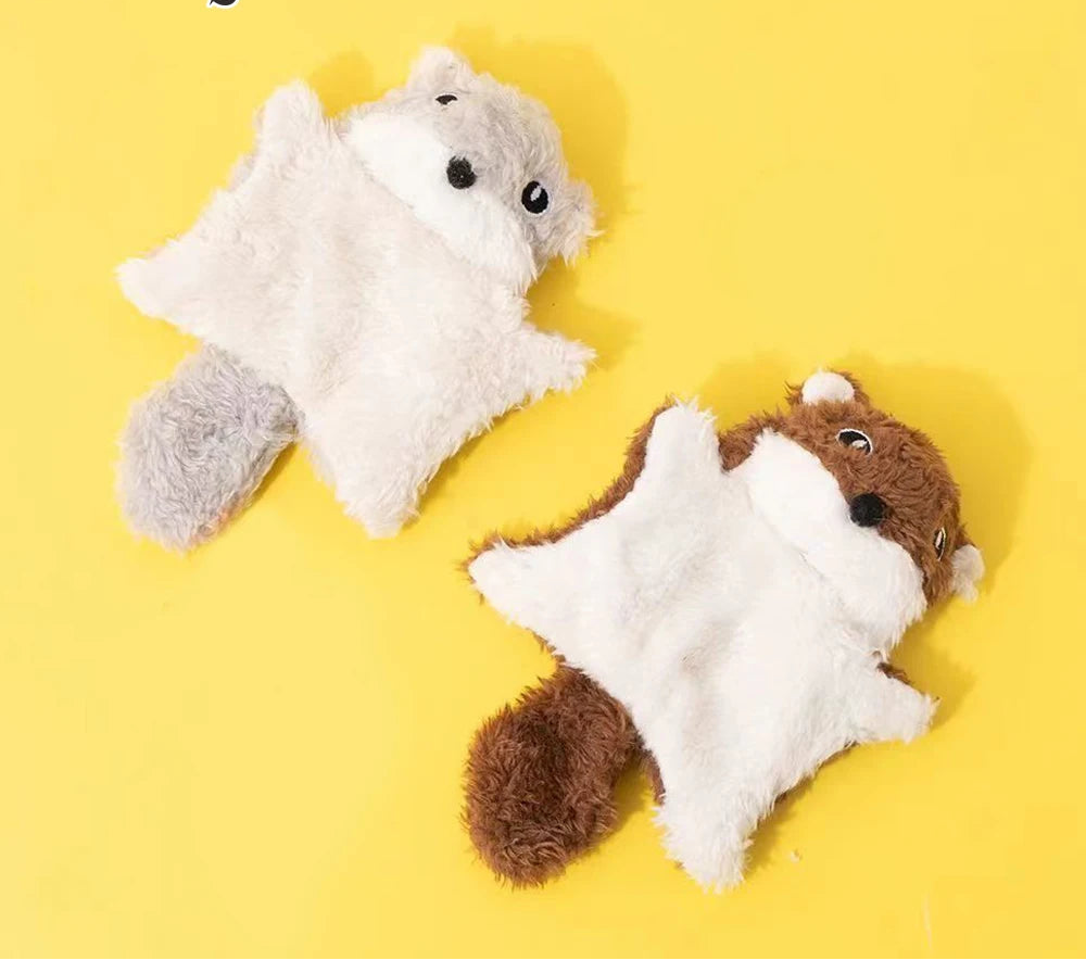 Flying Squirrel Squeaky Interactive Cat Toy