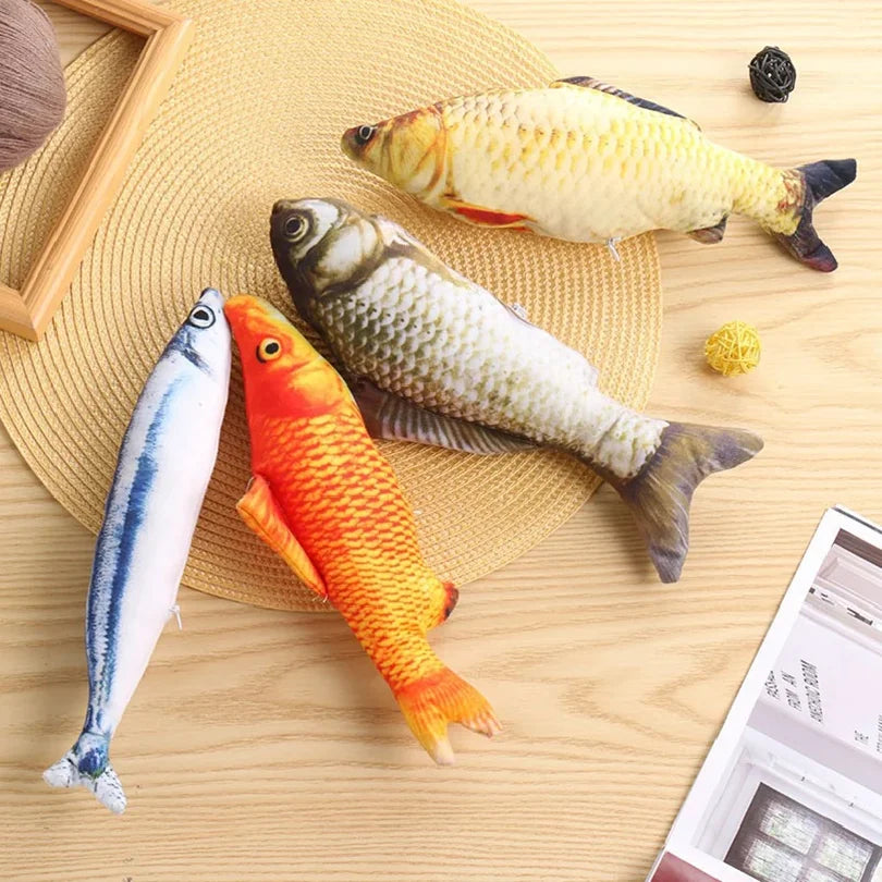 Plush Fish Cat Toy
