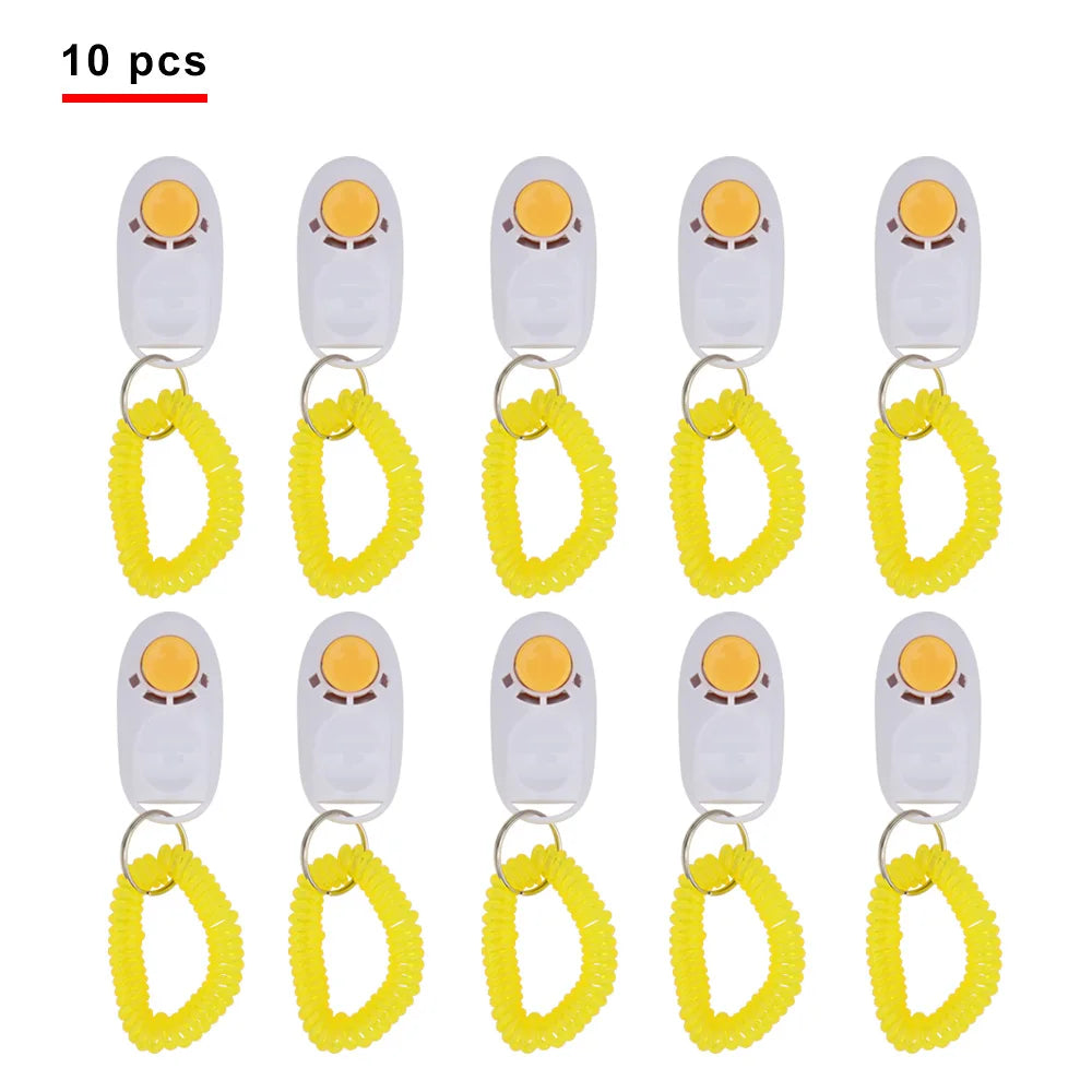 Pet Training Clicker with Wrist Strap (10 Pack)