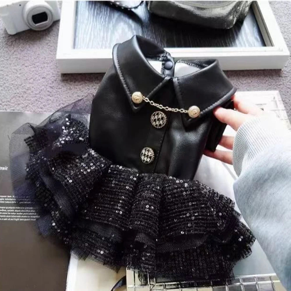 Sequin & Lace Pet Dress