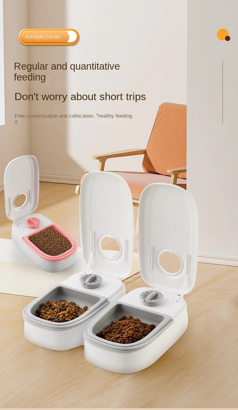 Single-Meal Automatic Pet Feeder with Timer & Cooling Pack