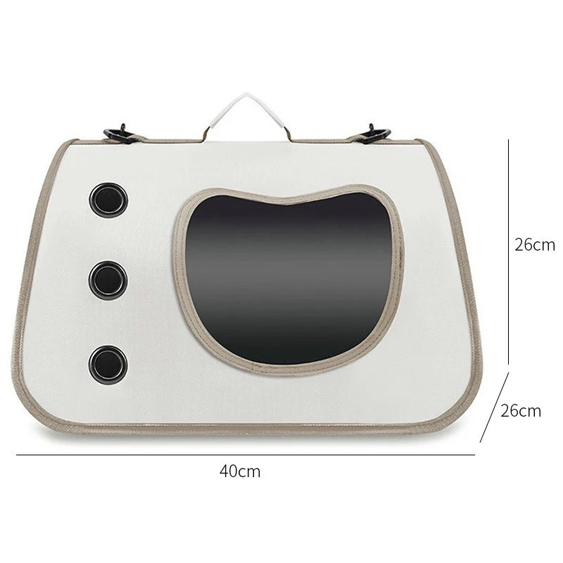 Portable Foldable Pet Carrier Backpack for Small Dogs & Cats — Lightweight & Breathable Travel Bag