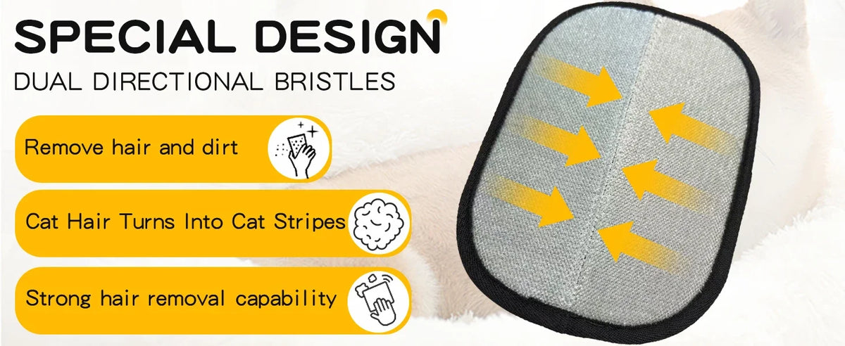 Washable Pet Hair Removal Glove for Fabrics