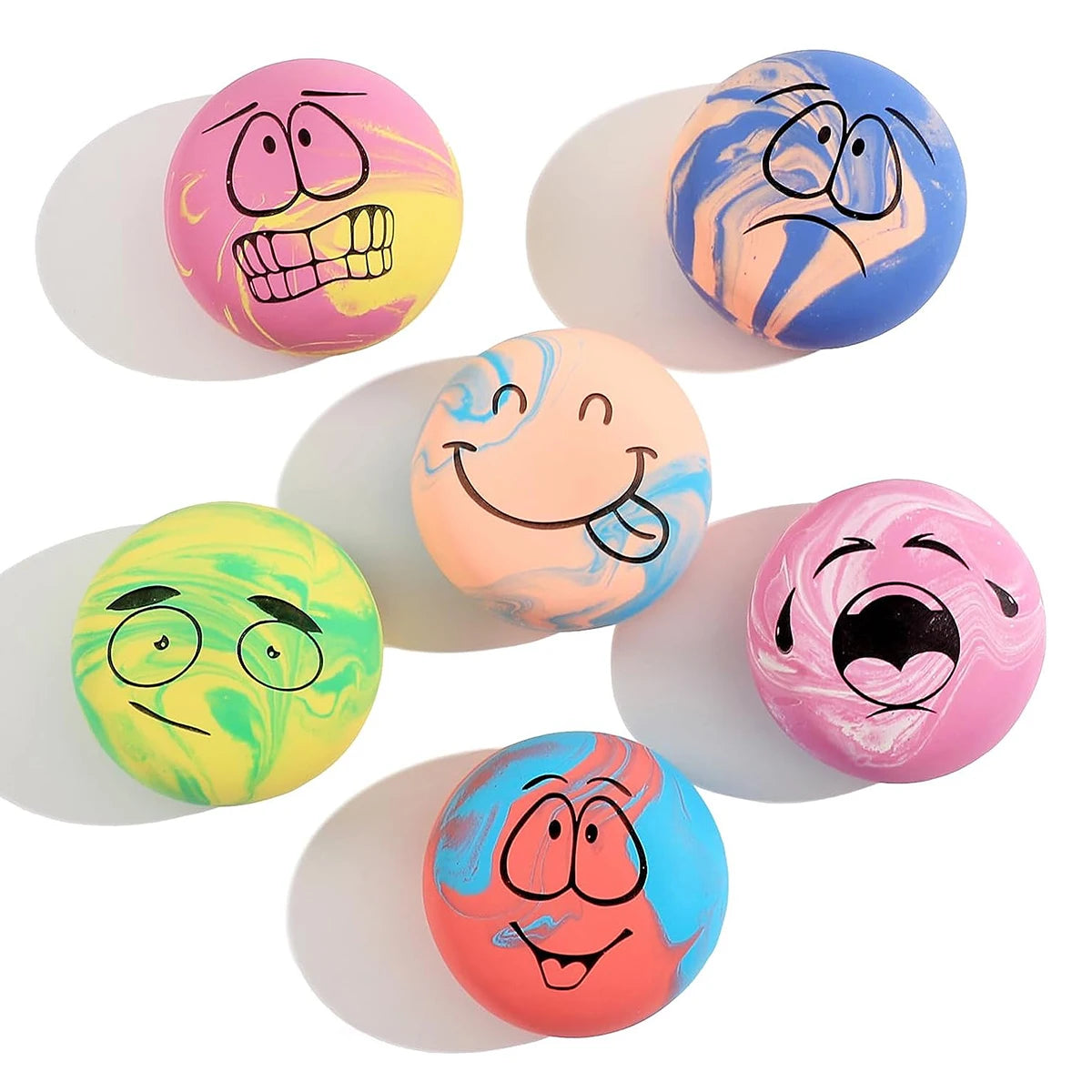 Squeaky Latex Dog Toy Balls – Pack of 6 for Small Dogs